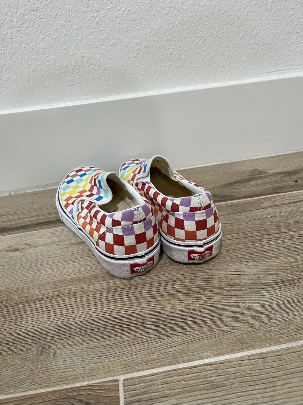Vans Multicolor Rainbow Checker Slip-On Sneakers - Picture 3 of 3